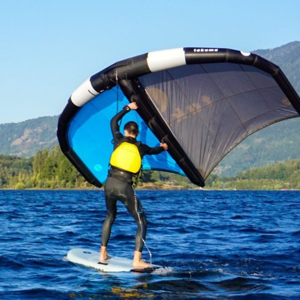Wingfoil lessons on a big board