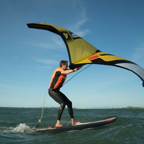 Wingfoil getting on the foil