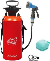 Wing foil portable shower